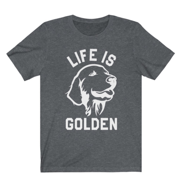 Gildan Tops - Gildan Unisex graphic Life is Golden shirt